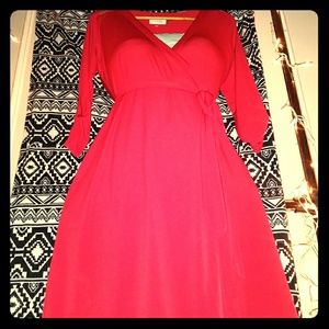 Calvin Klein Red Wrap Dress